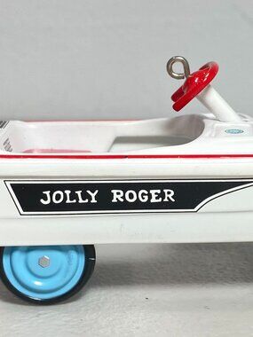 VNTG Hallmark 1999 Diecast Ornament 1968 Jolly Roger Murray Boat, 4", Mint